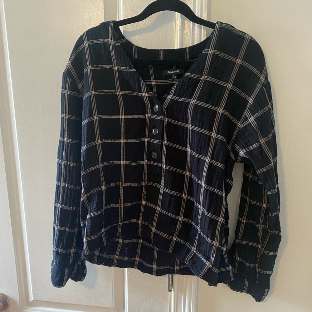Madewell Windowpane Top
